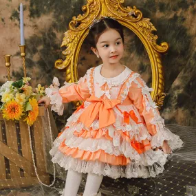ZIIVAXXY Lolita~Kid Lolita Dress Girl Festival Lace OP dress