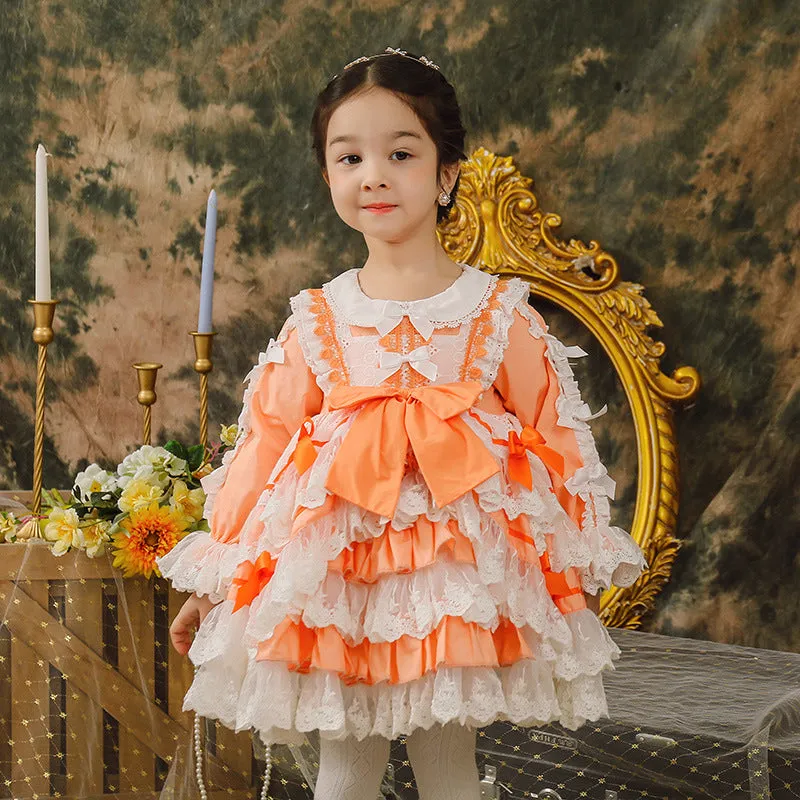 ZIIVAXXY Lolita~Kid Lolita Dress Girl Festival Lace OP dress