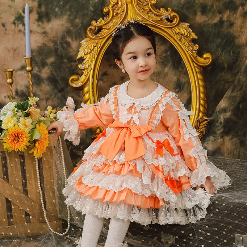 ZIIVAXXY Lolita~Kid Lolita Dress Girl Festival Lace OP dress