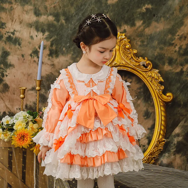 ZIIVAXXY Lolita~Kid Lolita Dress Girl Festival Lace OP dress